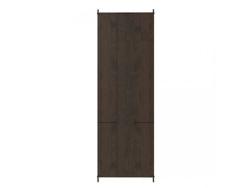 Estante Biblioteca 220 cm com duas portas de madeira e duas portas de vidro na cor nibs | Coleção Biblioteca